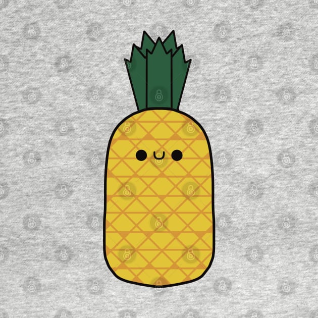 Cute Pineapple - Kawaii Pineapple by KawaiiByDice